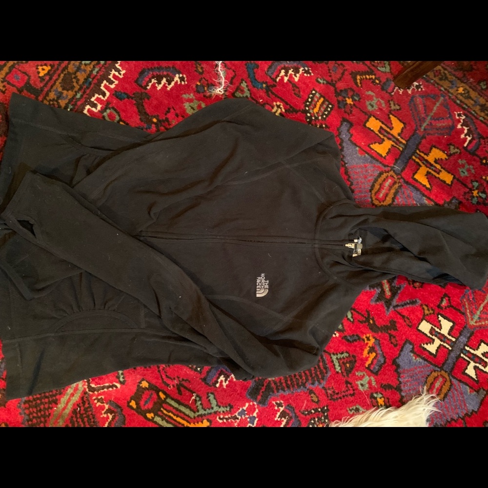 North face full zip up fleece jacket
